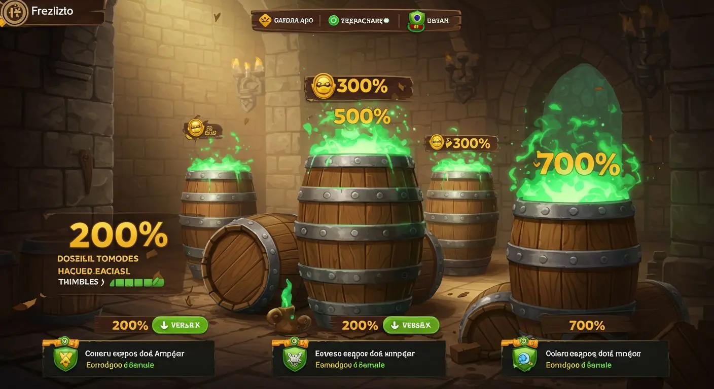 Códigos promocionais e bônus
